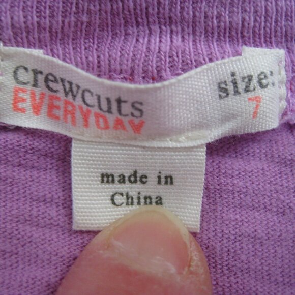 J. Crew Crewcuts Orchid Purple Pink Tank Dress Girls size 7 - Picture 5 of 12